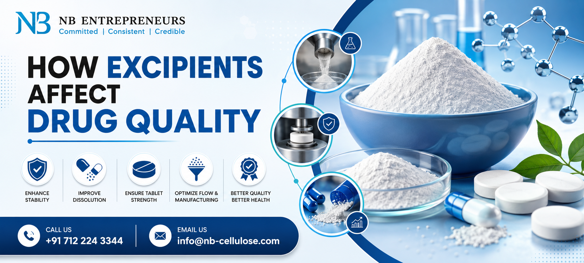 How excipients affect drug quality in pharmaceutical manufacturing – NB Entrepreneurs